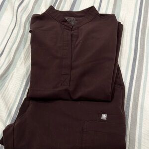 Figs scrub set espresso